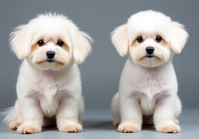 Esempio di trasformazione toelettatura cane prima e dopo il trattamento